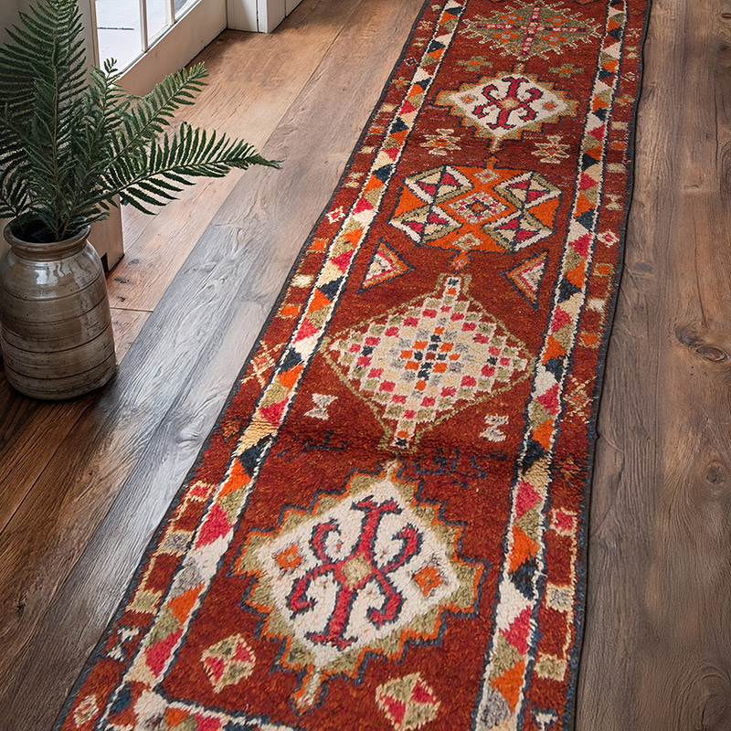 Vintage Anadolu Yolluk - 96 cm x 394 cm - K0063485
