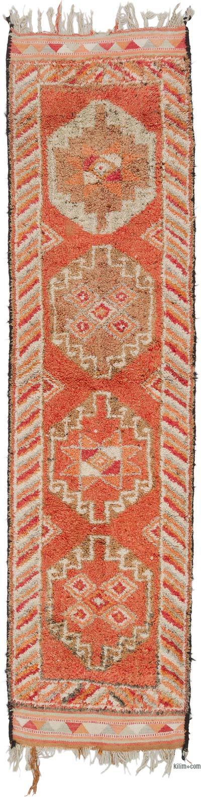 Vintage Tribal Runner Rug - 3' 1" x 12'  (37" x 144")