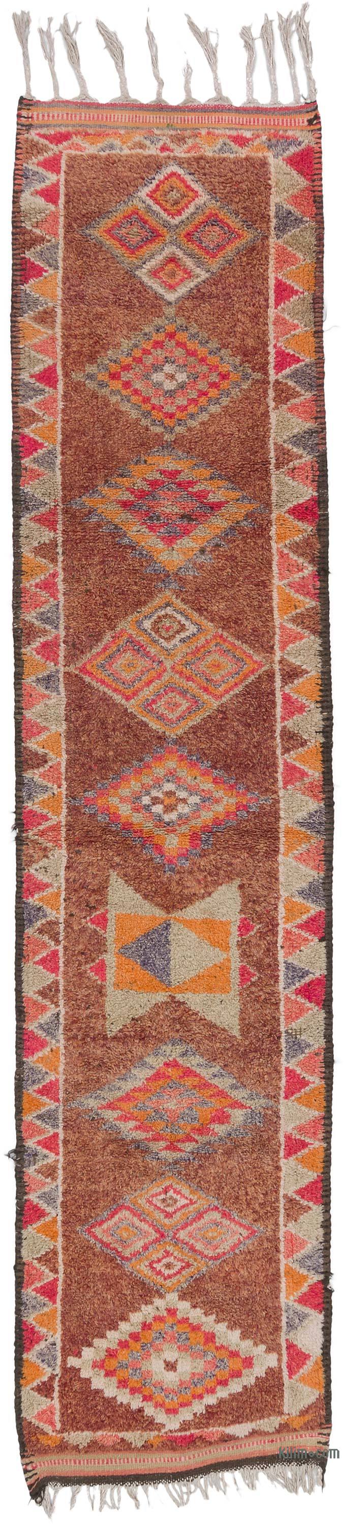 Vintage Tribal Runner Rug - 2' 8" x 11' 8" (32" x 140") - K0063488