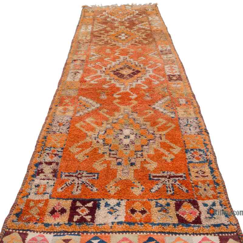 Vintage Tribal Runner Rug - 2' 11" x 11' 4" (35" x 136") - K0063495