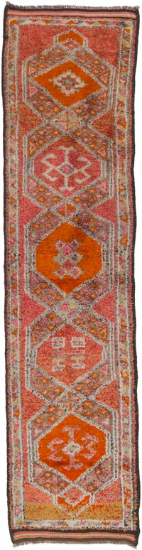 Vintage Anadolu Yolluk - 90 cm x 370 cm