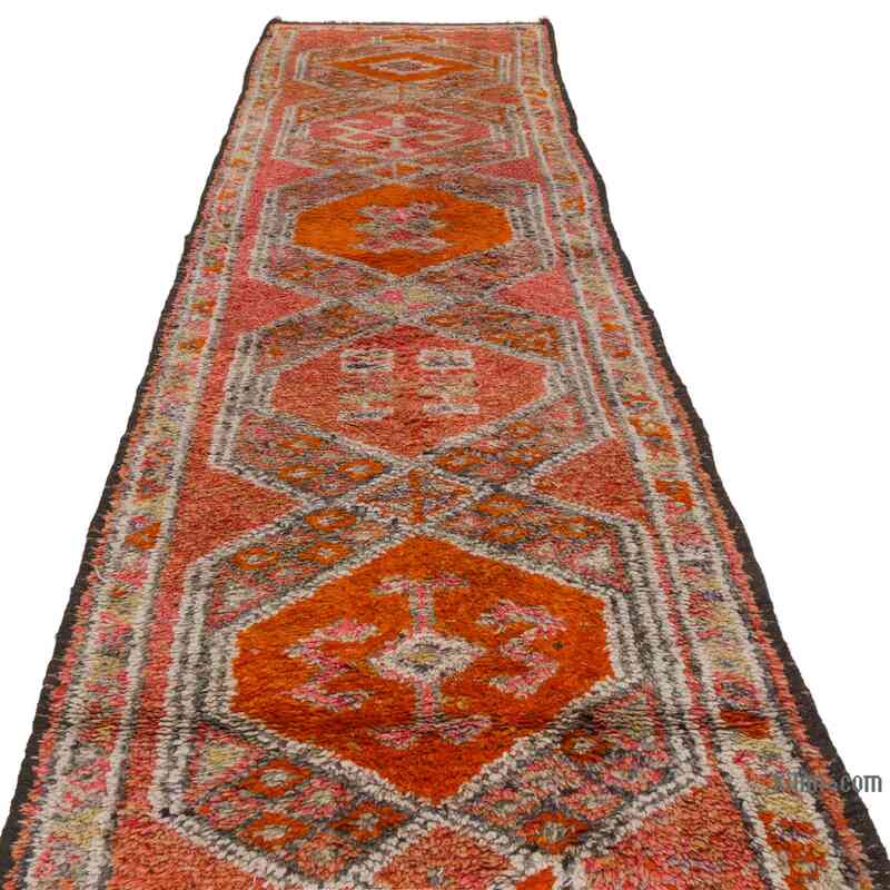 Vintage Tribal Runner Rug - 2' 11" x 12' 2" (35" x 146") - K0063499