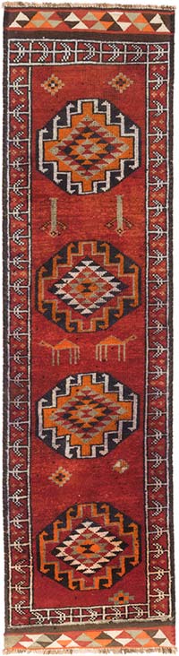 Vintage Anadolu Yolluk - 91 cm x 350 cm