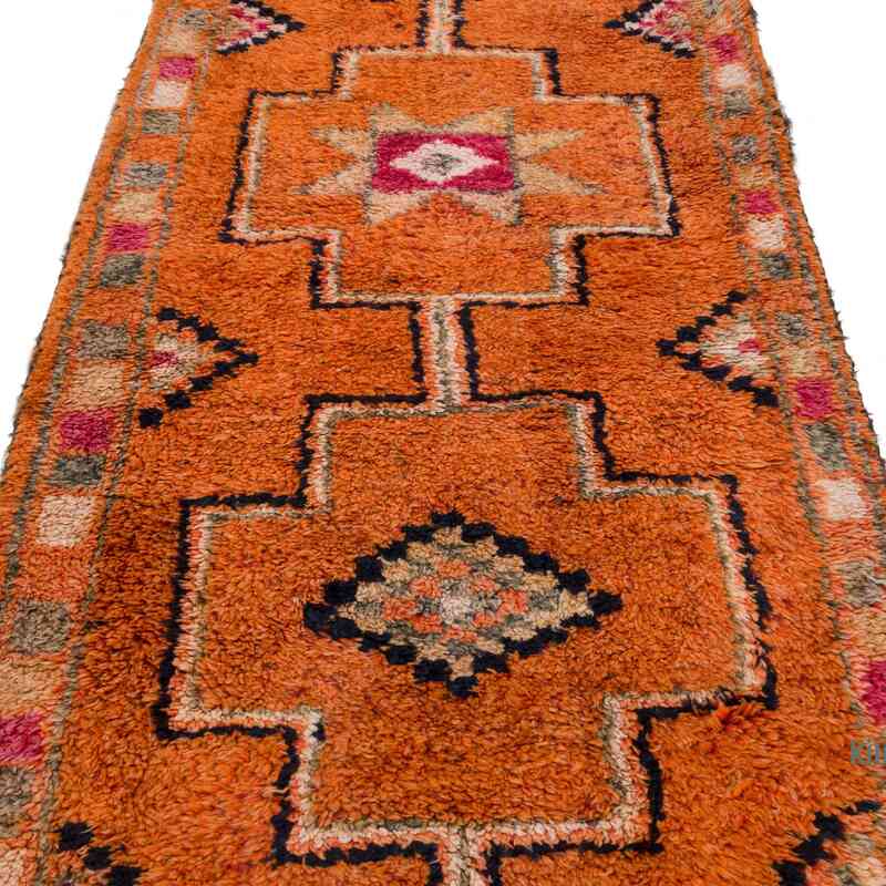 Vintage Tribal Runner Rug - 3' 2" x 11' 6" (38" x 138") - K0063504