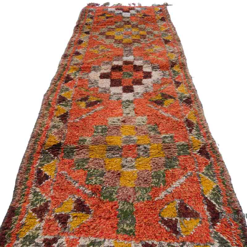 Vintage Tribal Runner Rug - 3'  x 10' 9" (36" x 129") - K0063507