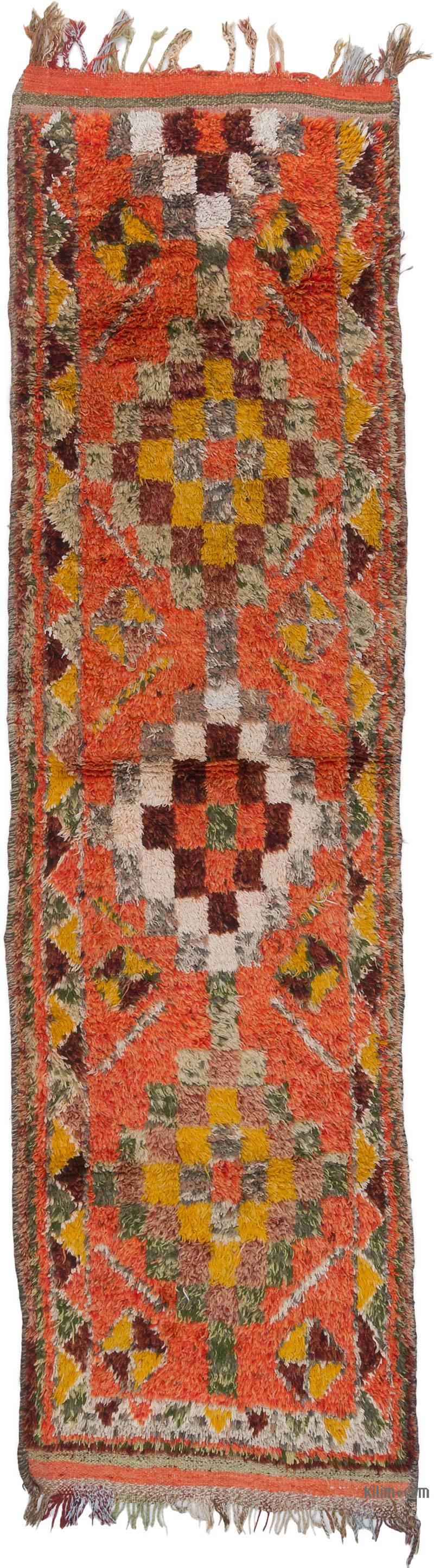 Vintage Tribal Runner Rug - 3'  x 10' 9" (36" x 129") - K0063507