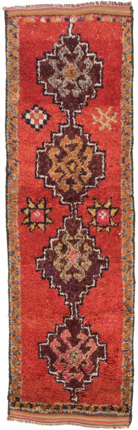 Vintage Anadolu Yolluk - 89 cm x 288 cm