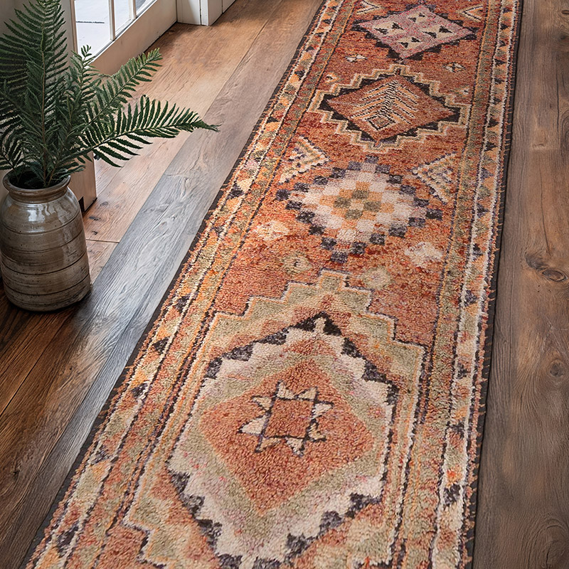 Alfombra Vintage de pasillo - 100 cm x 402 cm - K0063511