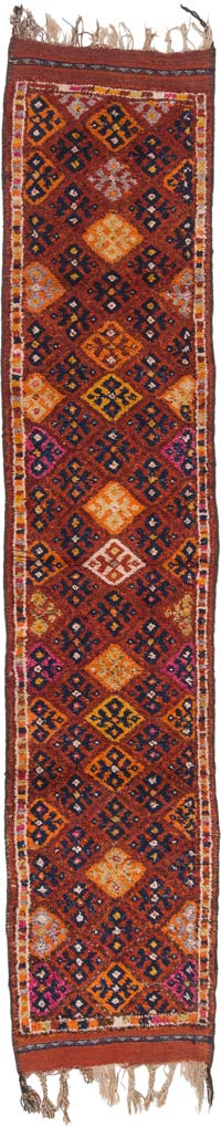 Vintage Tribal Runner Rug - 2' 8" x 12' 11" (32" x 155")