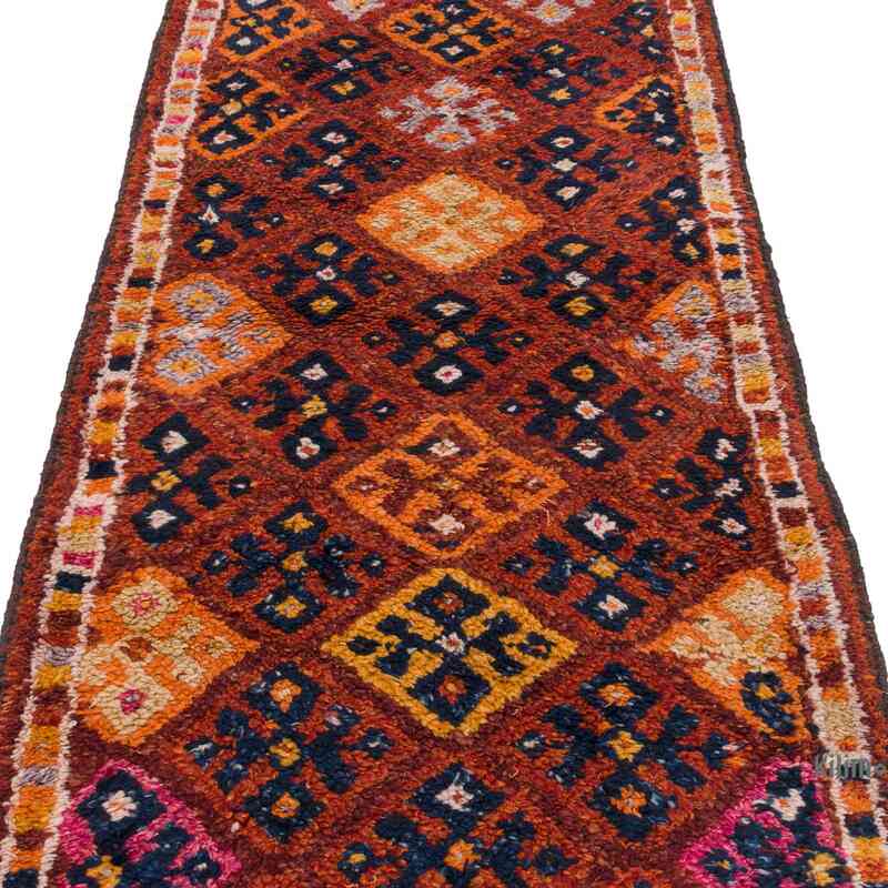 Vintage Tribal Runner Rug - 2' 8" x 12' 11" (32" x 155") - K0063515