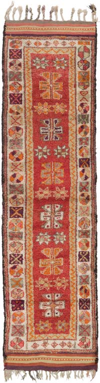 Alfombra Vintage de pasillo - 98 cm x 360 cm