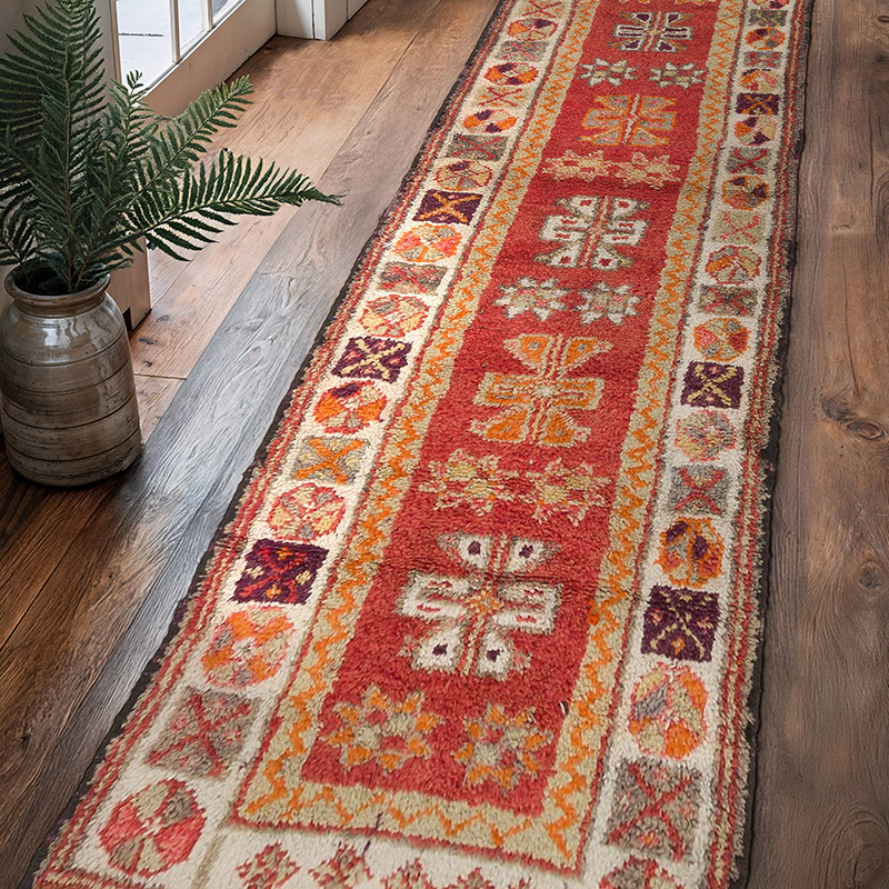 Alfombra Vintage de pasillo - 98 cm x 360 cm - K0063516