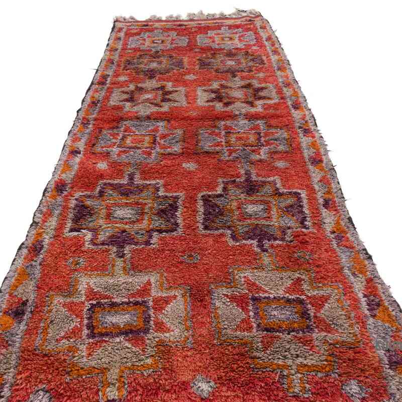 Vintage Tribal Runner Rug - 3' 6" x 11' 2" (42" x 134") - K0063517
