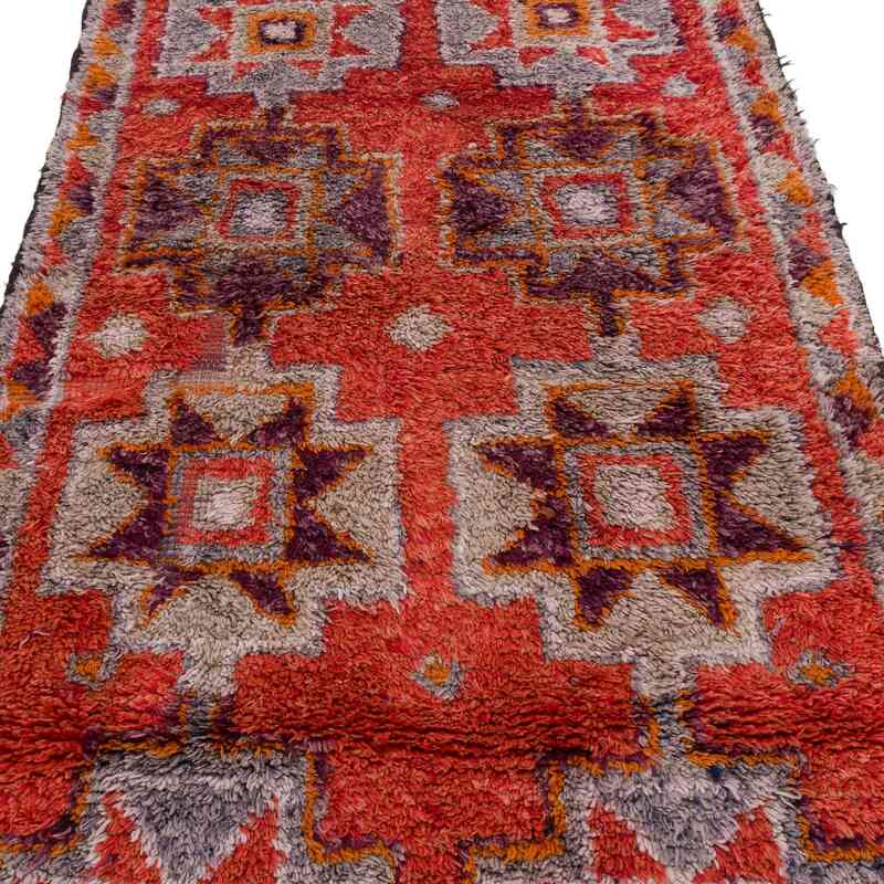 Vintage Tribal Runner Rug - 3' 6" x 11' 2" (42" x 134") - K0063517