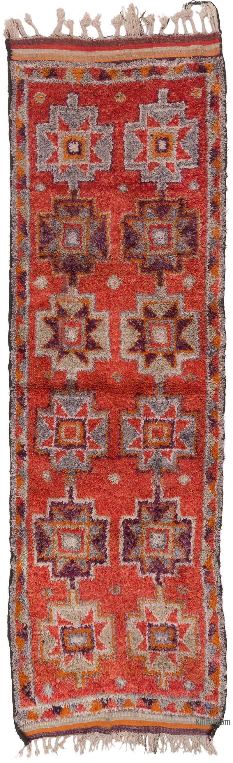 Vintage Tribal Runner Rug - 3' 6" x 11' 2" (42" x 134") - K0063517