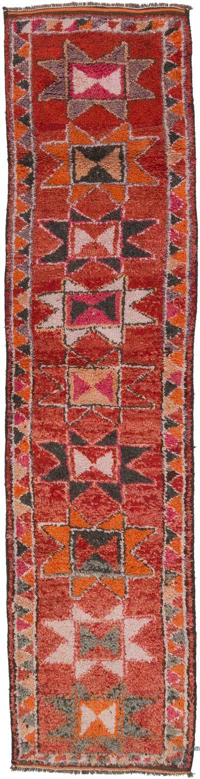Vintage Turkish Runner Rug - 3' 1" x 12' 3" (37 in. x 147 in.)