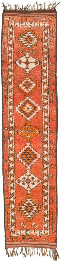 Alfombra Vintage de pasillo - 86 cm x 366 cm