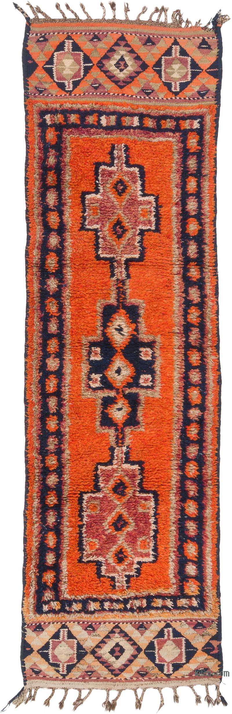 Vintage Tribal Runner Rug - 2' 8" x 9' 1" (32" x 109") - K0063533