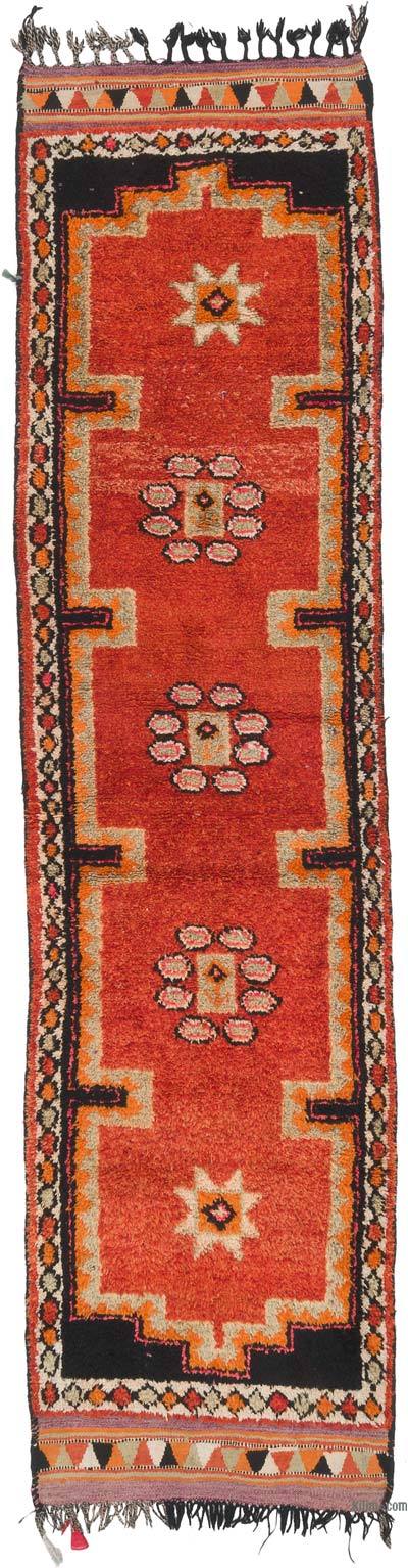 Vintage Turkish Runner Rug - 3' 7" x 13' 11" (43 in. x 167 in.)