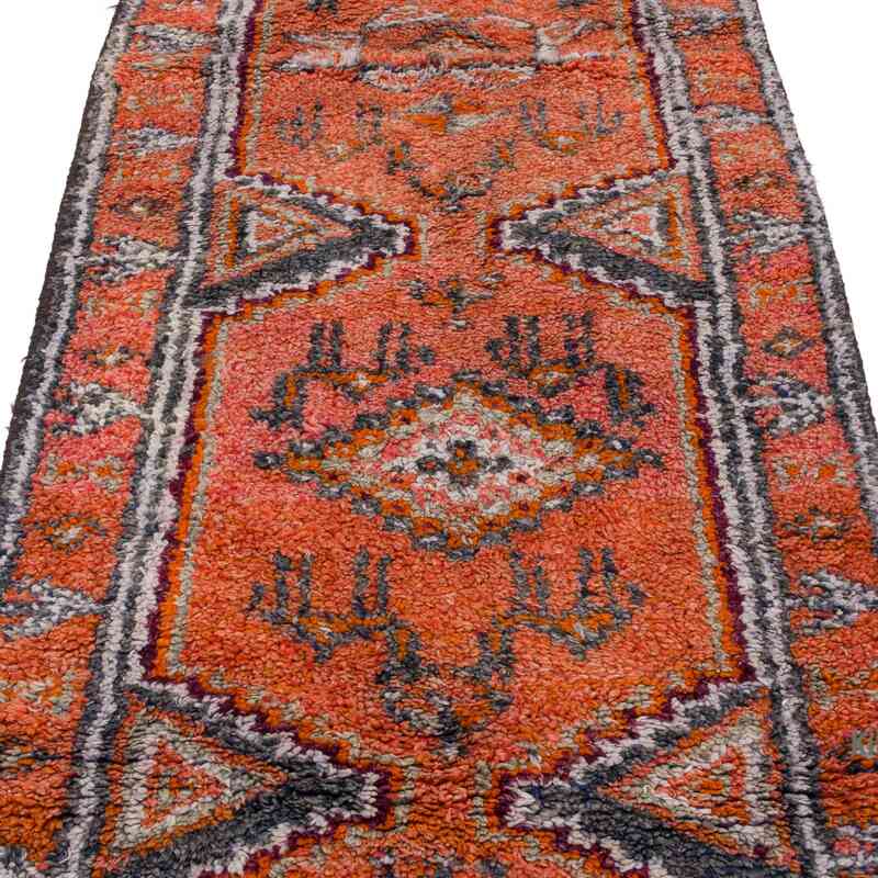 Vintage Tribal Runner Rug - 3' 1" x 11' 11" (37" x 143") - K0063539