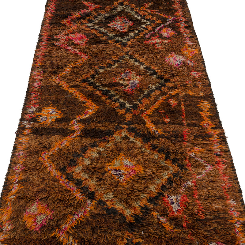 Vintage Tribal Runner Rug - 2' 11" x 9' 9" (35" x 117") - K0063541