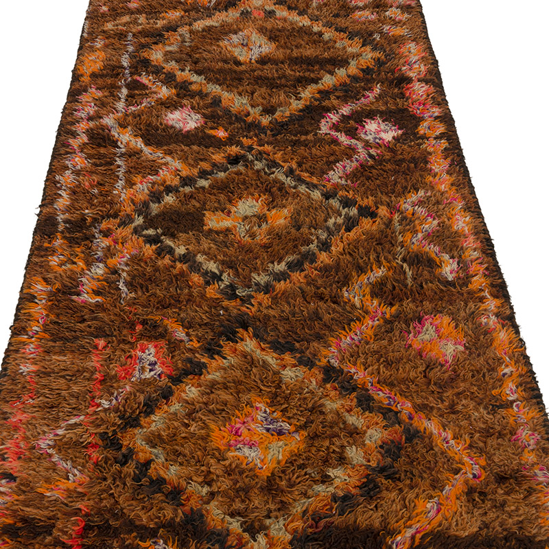 Vintage Tribal Runner Rug - 2' 11" x 9' 9" (35" x 117") - K0063541