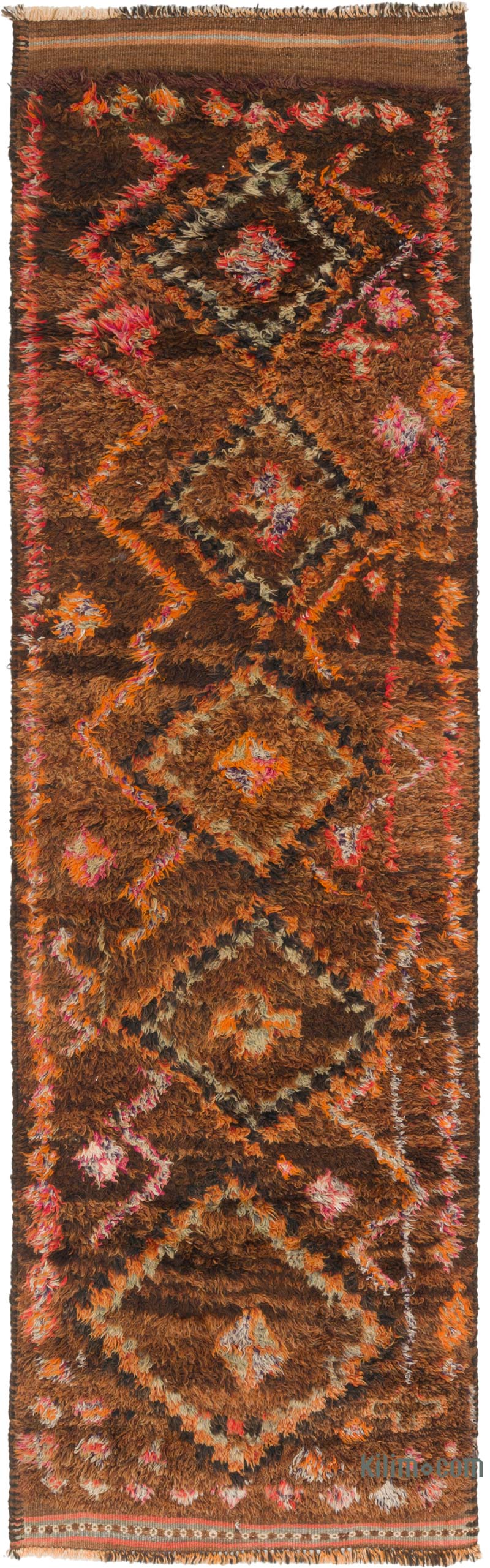 Vintage Tribal Runner Rug - 2' 11" x 9' 9" (35" x 117") - K0063541