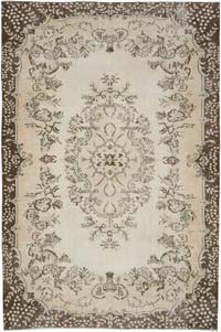 Alfombra Vintage Turca Anudada a Mano - 201 cm x 303 cm