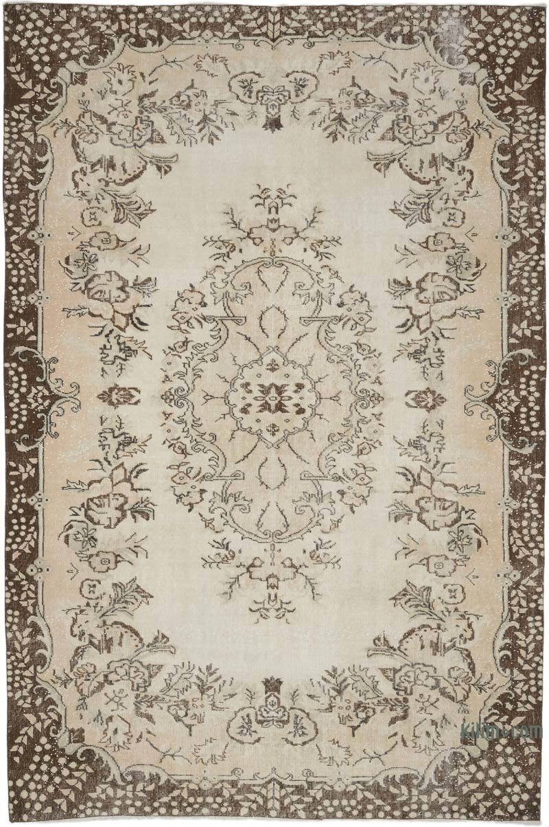 Alfombra Vintage Turca Anudada a Mano - 201 cm x 303 cm - K0063554