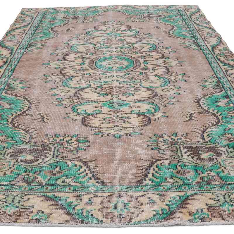 Alfombra Vintage Turca Anudada a Mano - 180 cm x 285 cm - K0063556