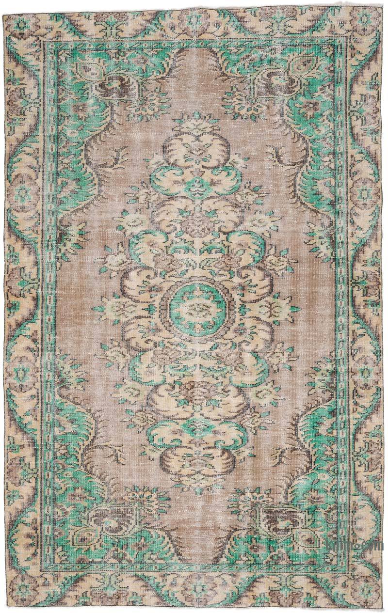 Alfombra Vintage Turca Anudada a Mano - 180 cm x 285 cm - K0063556