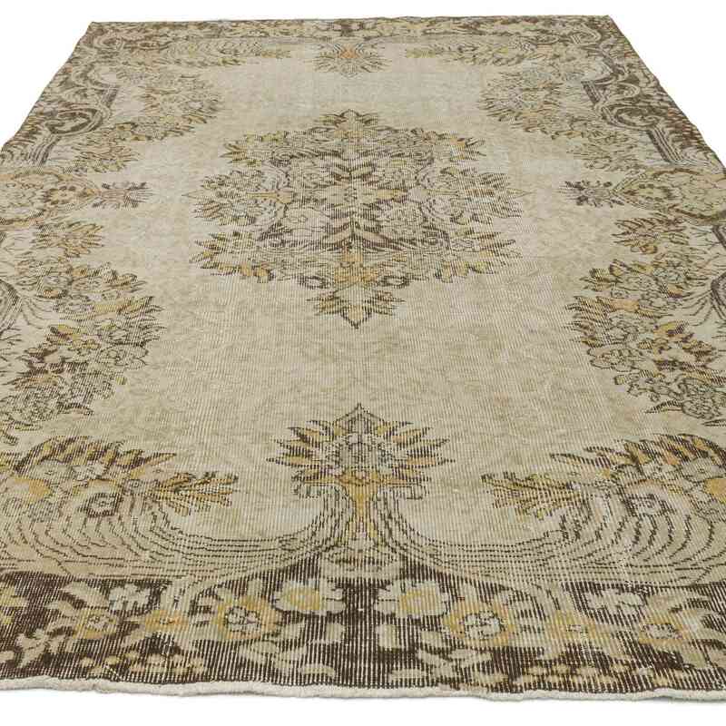 Alfombra Vintage Turca Anudada a Mano - 185 cm x 290 cm - K0063558
