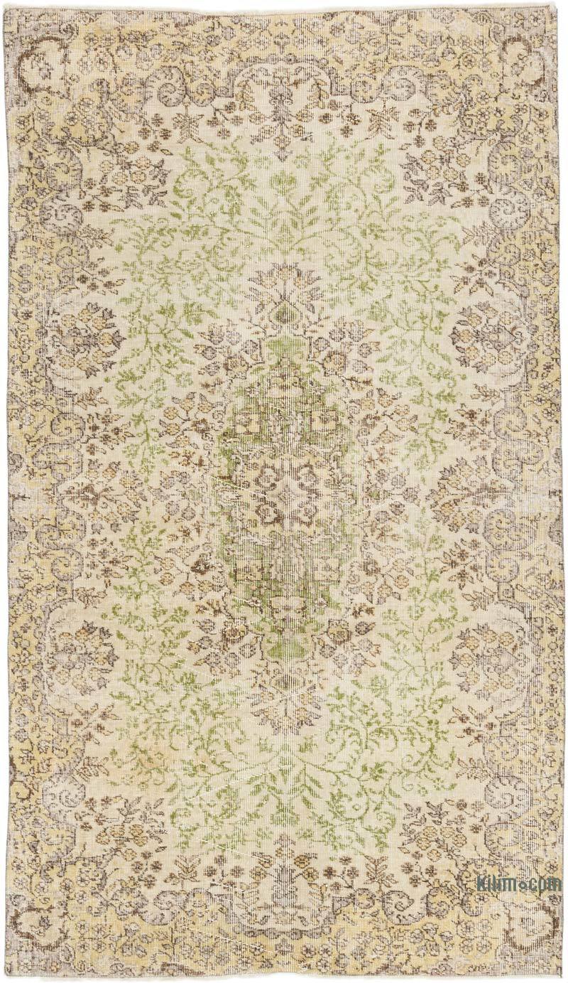 Vintage Turkish Hand-Knotted Rug - 4' 11" x 8' 6" (59" x 102") - K0063564