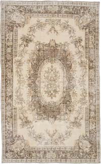 Vintage Turkish Hand-Knotted Rug - 6'  x 9' 11" (72" x 119")
