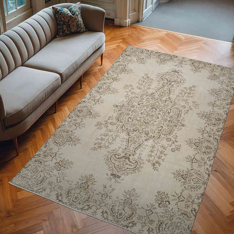 Vintage Turkish Hand-Knotted Rug - 6' 1" x 9' 8" (73" x 116") - K0063576