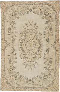 Vintage Turkish Hand-Knotted Rug - 6' 9" x 10' 3" (81" x 123")