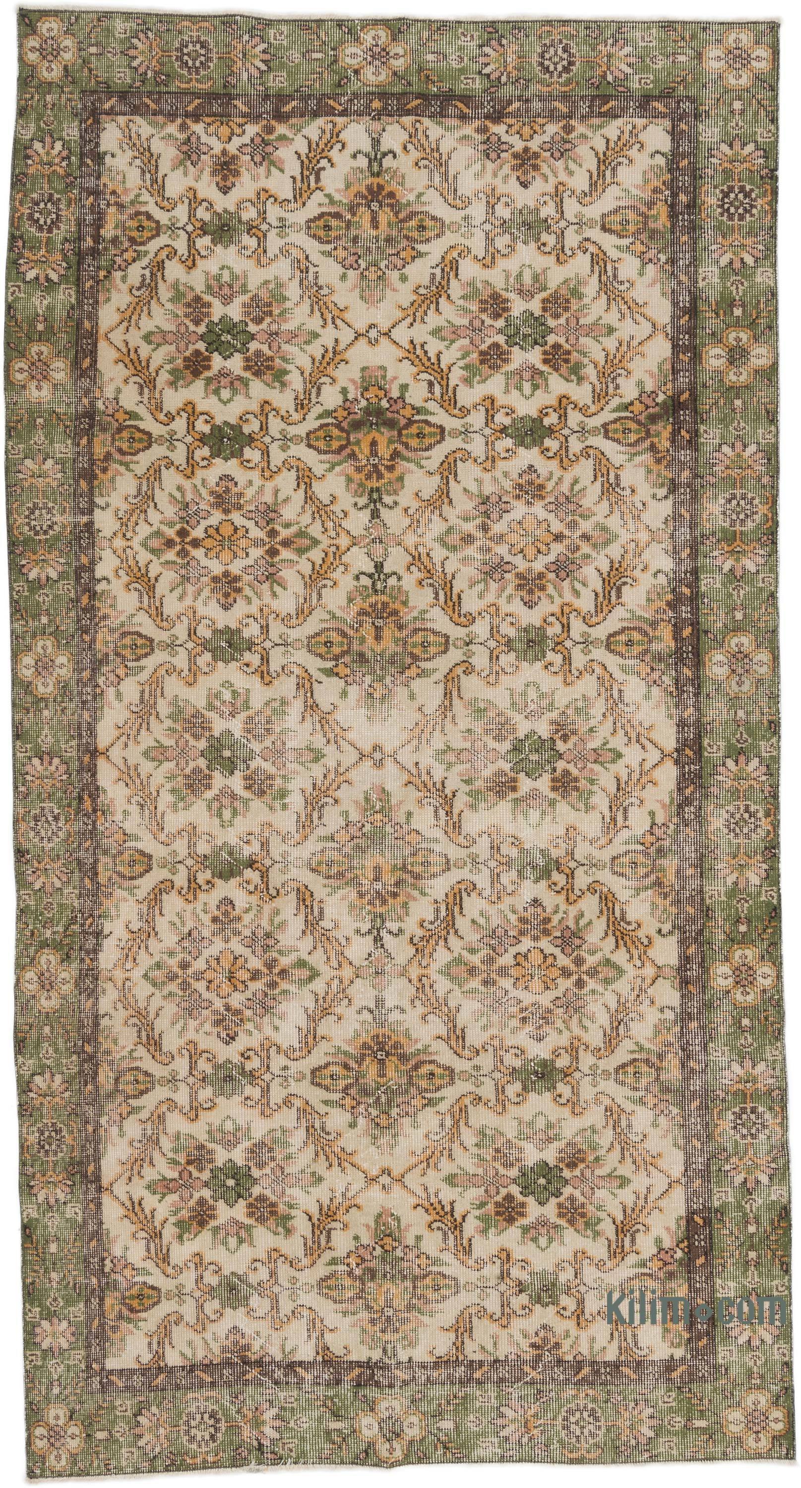 Vintage Turkish Hand-Knotted Rug - 4' 5