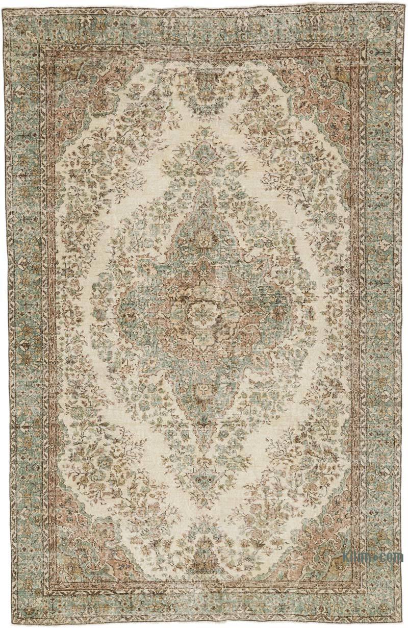 Alfombra Vintage Turca Anudada a Mano - 200 cm x 310 cm - K0063583