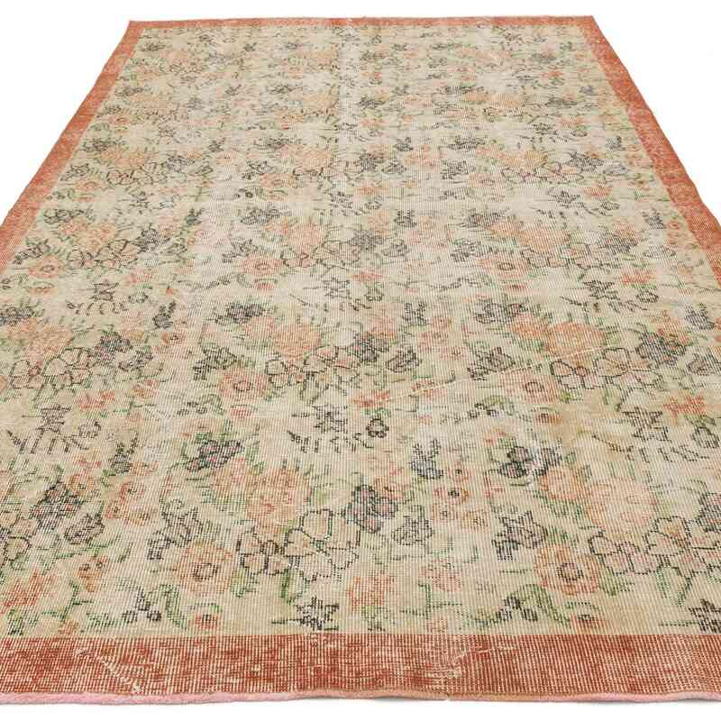Vintage Turkish Hand-Knotted Rug - 5' 2" x 9' 1" (62" x 109") - K0063588