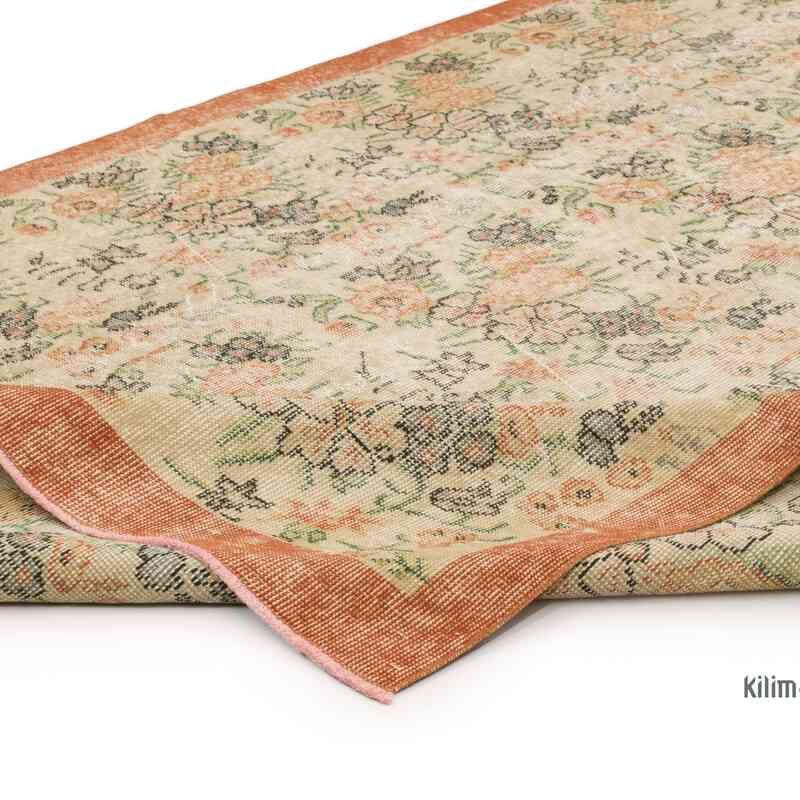 Vintage Turkish Hand-Knotted Rug - 5' 2" x 9' 1" (62" x 109") - K0063588