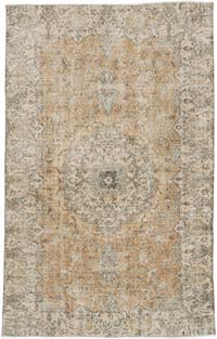 Vintage Turkish Hand-Knotted Rug - 5' 3" x 8' 3" (63" x 99")