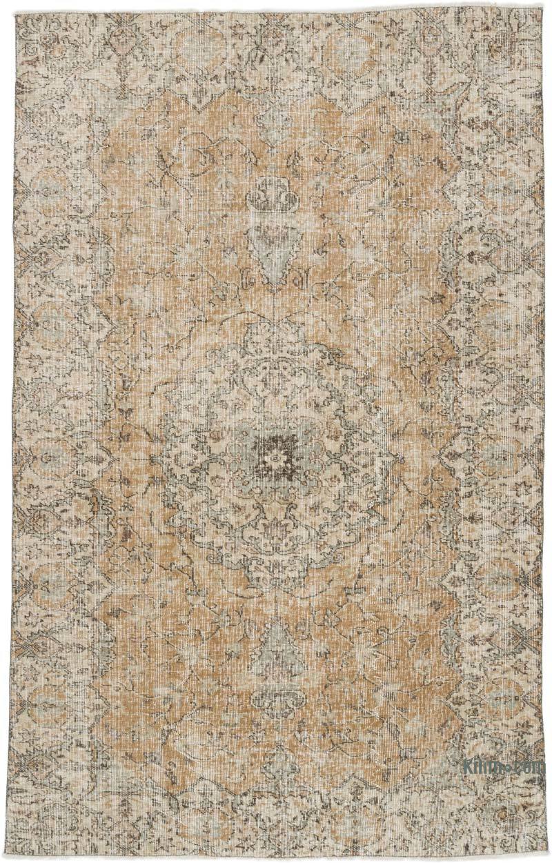 Alfombra Vintage Turca Anudada a Mano - 161 cm x 252 cm - K0063600