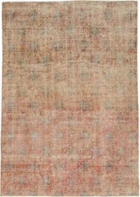Alfombra Vintage Turca Anudada a Mano - 205 cm x 290 cm