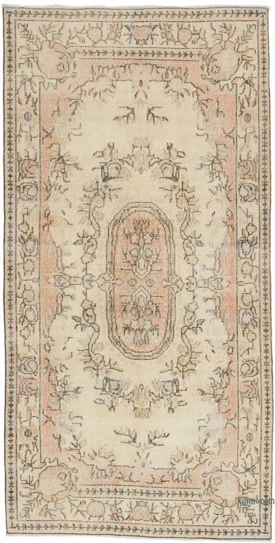 Vintage Turkish Hand-Knotted Rug - 3' 9" x 7' 3" (45 in. x 87 in.)