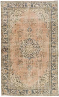 Alfombra Vintage Turca Anudada a Mano - 171 cm x 281 cm