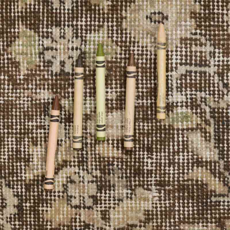 Alfombra Vintage Turca Anudada a Mano - 141 cm x 254 cm - K0063619
