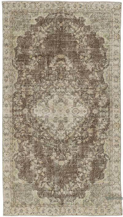 Vintage Turkish Hand-Knotted Rug - 4' 8" x 8' 4" (56 in. x 100 in.)