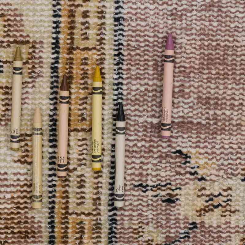 Alfombra Vintage Turca Anudada a Mano - 181 cm x 261 cm - K0063643
