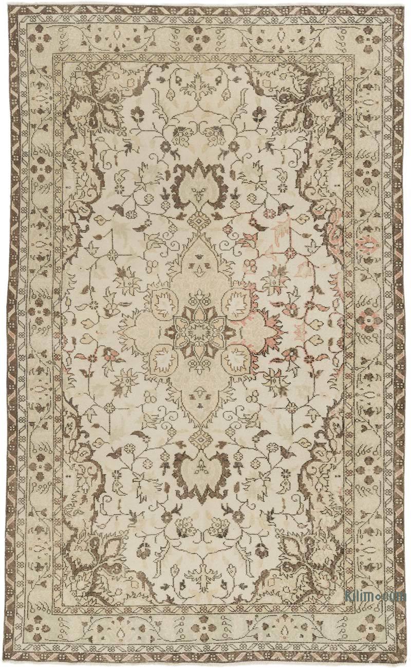 Alfombra Vintage Turca Anudada a Mano - 181 cm x 295 cm - K0063645
