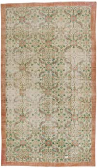 Vintage Turkish Hand-Knotted Rug - 5' 4" x 9' 2" (64" x 110")